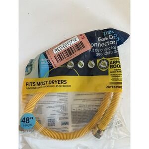 Eastman 1/2 in OD Gas Dryer Connector Kit 48 in Armor Boost Model 20YE52V0516K